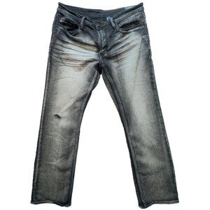 Buffalo David Bitton Men's Stretch Straight Driven-X Jeans Denim Size 33x32 Gray